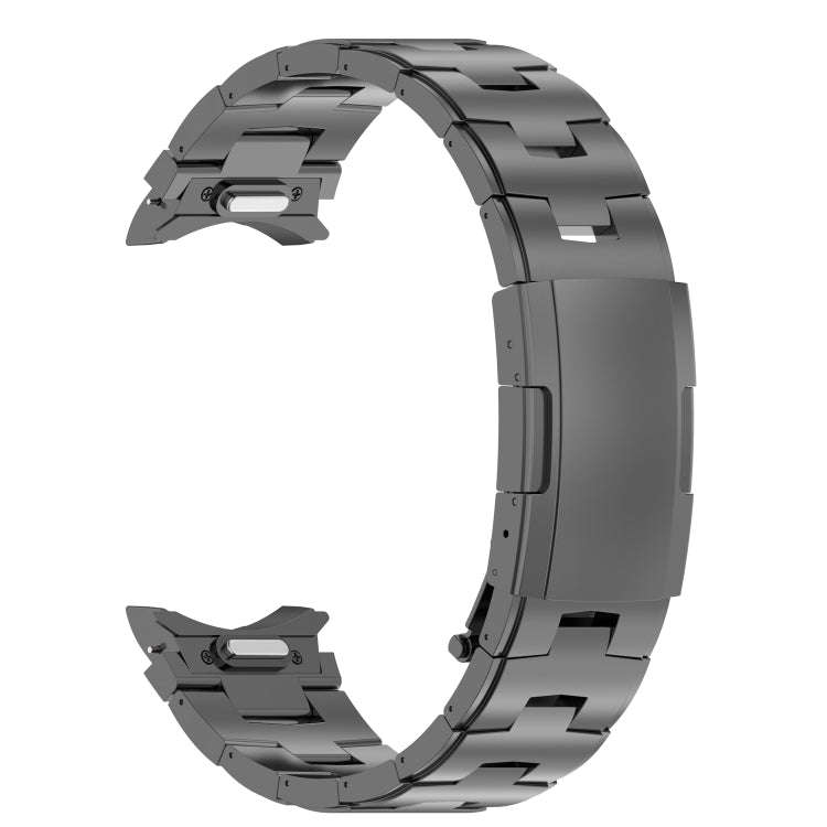 For Samsung Galaxy Watch6/6 Classic/5/5 Pro Button Style Titanium Steel Metal Watch Band(Grey)
