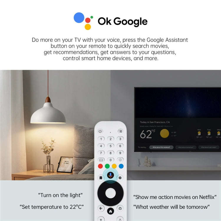 MECOOL KM2 Plus Android 11 Dual-band WiFi Smart Voice TV Box 4GB+32GB, UK Plug(White)