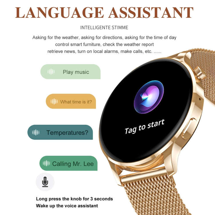 Watch3 Pro 1.3 inch AMOLED Screen Wireless Charging Smart Watch, Supports BT Call / NFC(Silver)