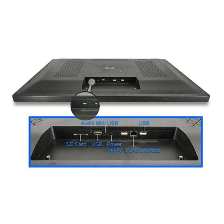 32 inch HD Smart Touch Integrated Advertising Machine, Specification:UK Plug