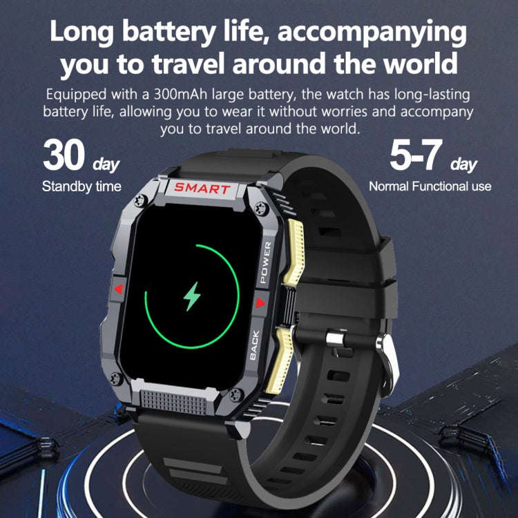 YK01 1.83 inch Smart Sports Call Watch, Heart Rate / Blood Pressure / Blood Oxygen(Black)