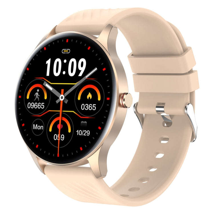 YK02 1.43 inch AMOLED Screen Smart Watch, BT Call / Heart Rate / Blood Pressure / Blood Oxygen(Gold)