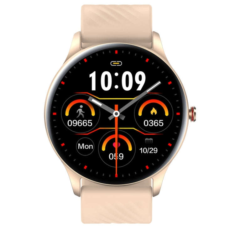 YK02 1.43 inch AMOLED Screen Smart Watch, BT Call / Heart Rate / Blood Pressure / Blood Oxygen(Gold)
