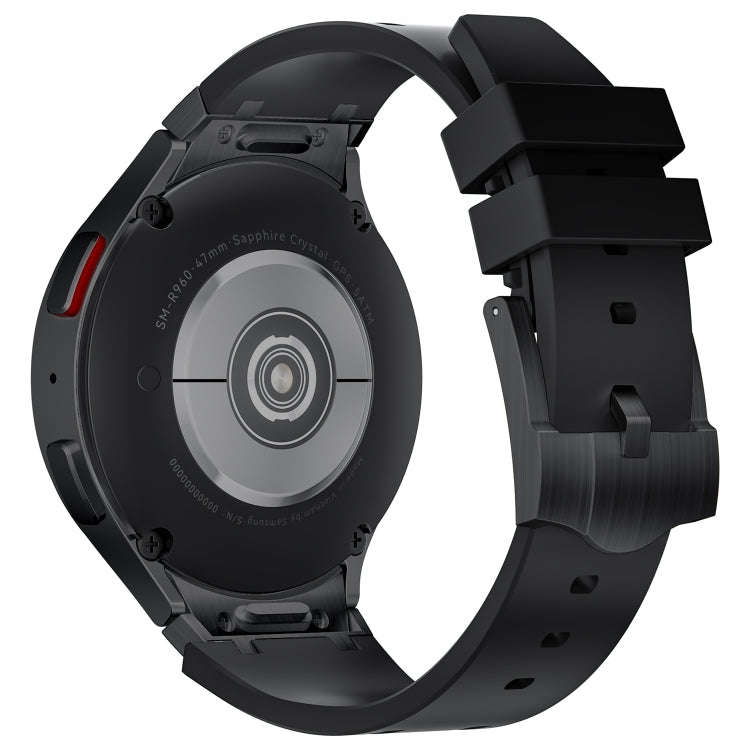 For Samsung Galaxy Watch 4 / 5 / 6 AP Series Liquid Silicone Watch Band(Black)