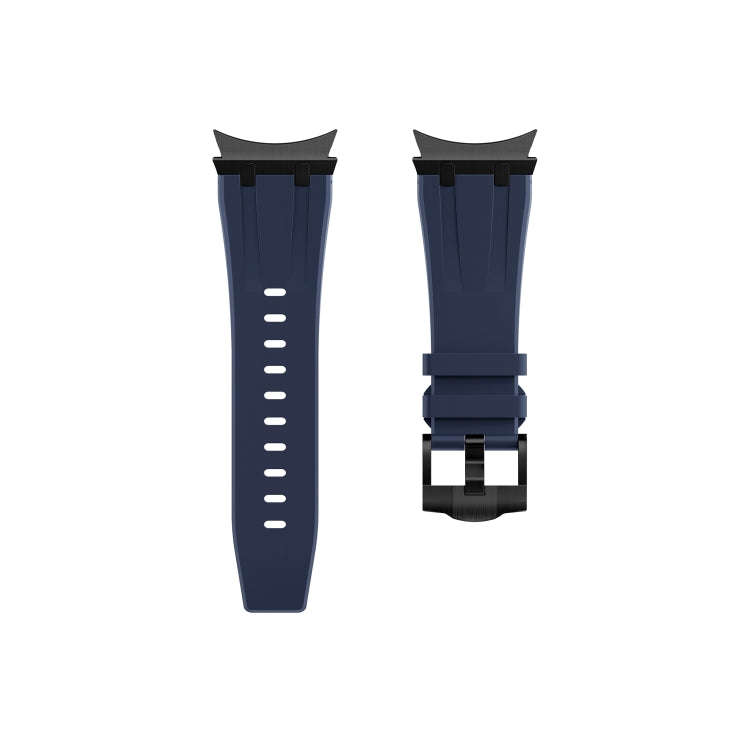 For Samsung Galaxy Watch 4 / 5 / 6 AP Series Liquid Silicone Watch Band(Black Blue)