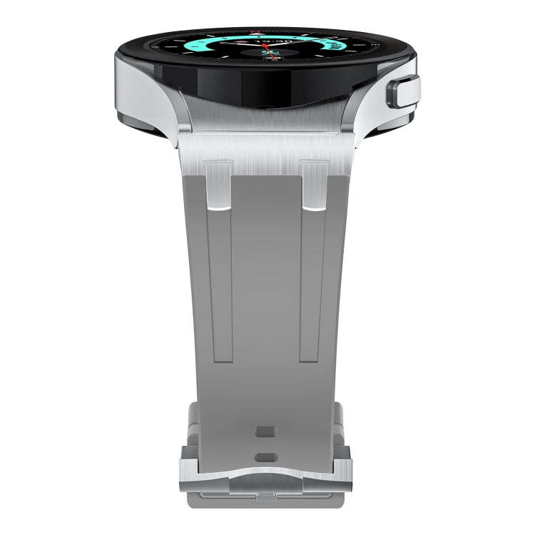 For Samsung Galaxy Watch 4 / 5 / 6 AP Series Liquid Silicone Watch Band(Silver Grey)