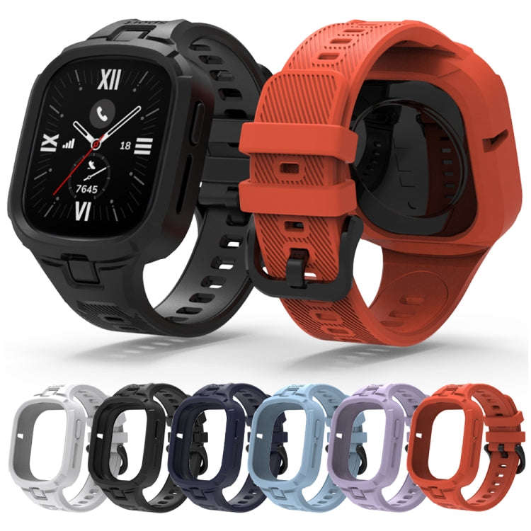 For Honor Watch 4 Solid Color Integrated TPU Watch Band(Light Purple)