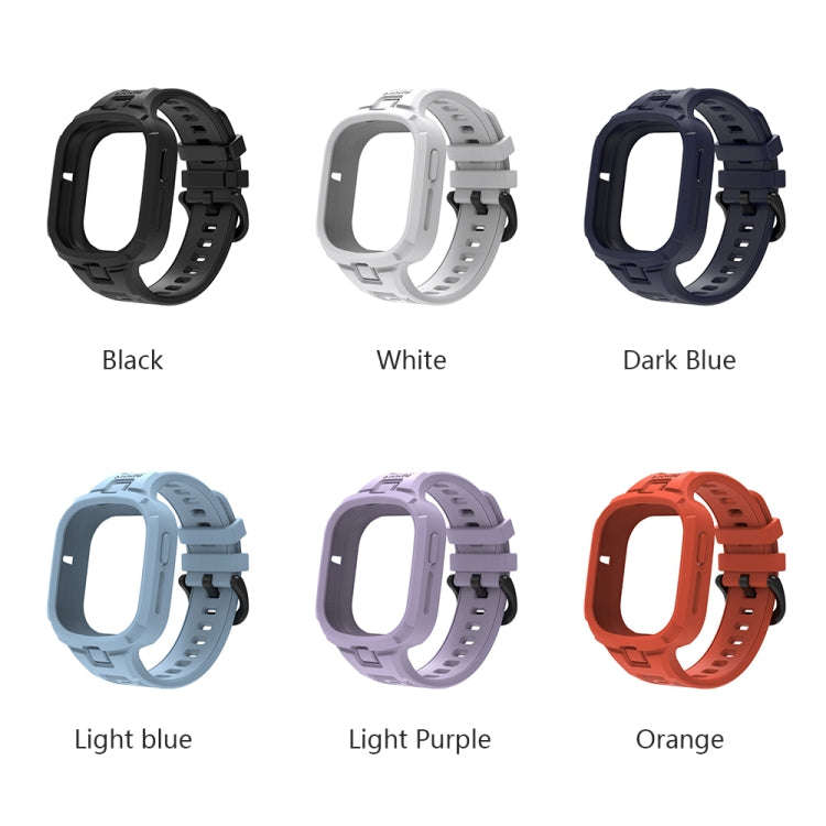 For Honor Watch 4 Solid Color Integrated TPU Watch Band(Light Purple)