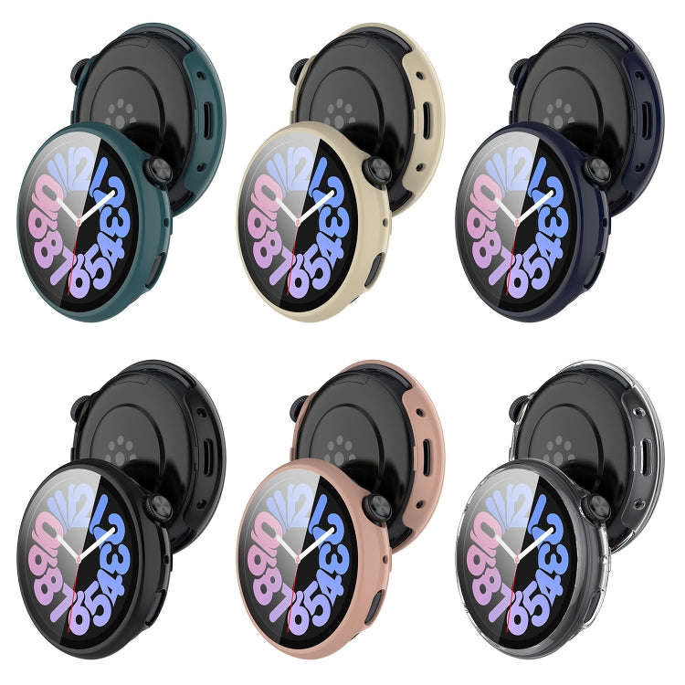 For vivo Watch 3 PC + Tempered Glass Film Integrated Watch Case(Ink Blue)