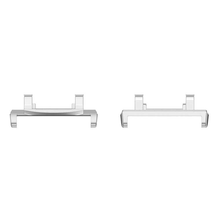 For Amazfit Active Edge A2212 1 Pair Metal Watch Band Connectors(Silver)