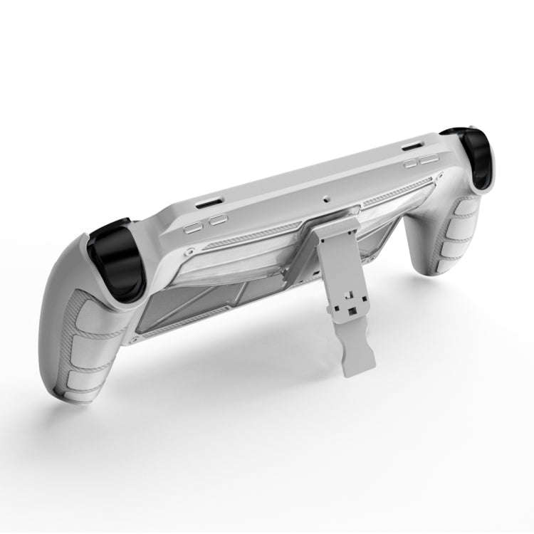 For Sony PlayStation Portal  TPU + PC Game Console Protective Case with Holder(White)