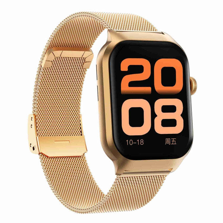 2.01 inch Milanese Steel Strap Bluetooth Call Smart Watch Support Heart Rate Monitoring / Non-inv...