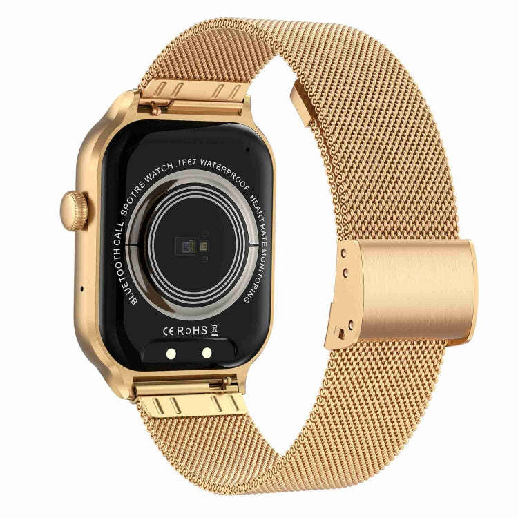2.01 inch Milanese Steel Strap Bluetooth Call Smart Watch Support Heart Rate Monitoring / Non-inv...