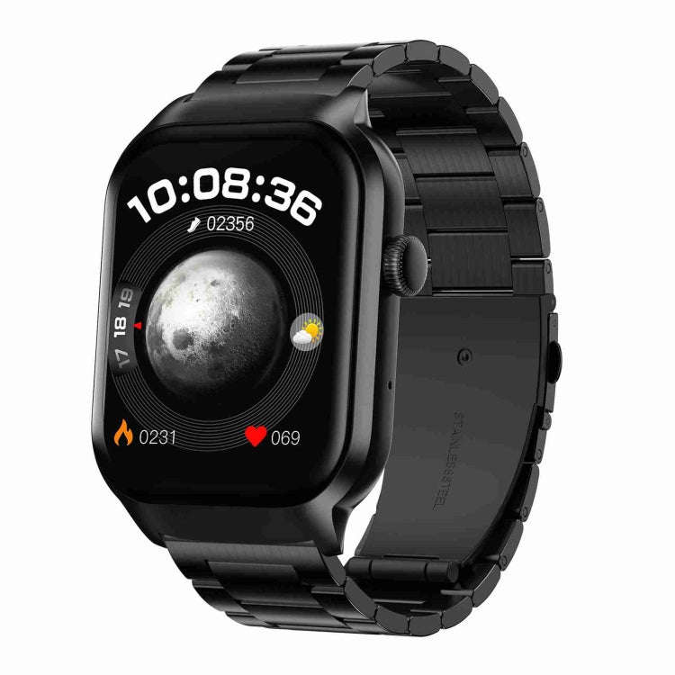 2.01 inch Three-bead Steel Strap Bluetooth Call Smart Watch Support Heart Rate Monitoring / Non-i...