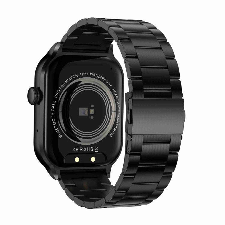 2.01 inch Three-bead Steel Strap Bluetooth Call Smart Watch Support Heart Rate Monitoring / Non-i...