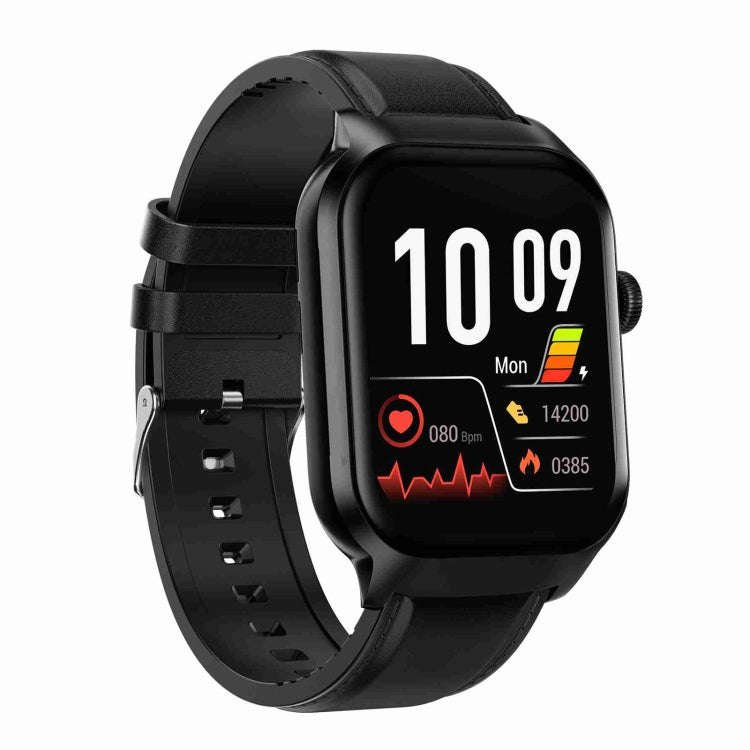 2.01 inch Leather Strap Bluetooth Call Smart Watch Support Heart Rate Monitoring / Non-invasive B...
