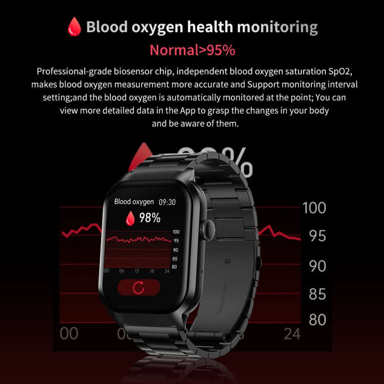 2.01 inch Leather Strap Bluetooth Call Smart Watch Support Heart Rate Monitoring / Non-invasive B...