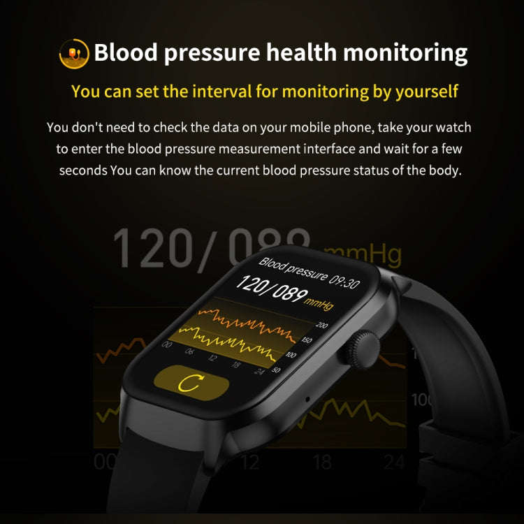 2.01 inch Silicone Strap Bluetooth Call Smart Watch Support Heart Rate Monitoring / Non-invasive ...
