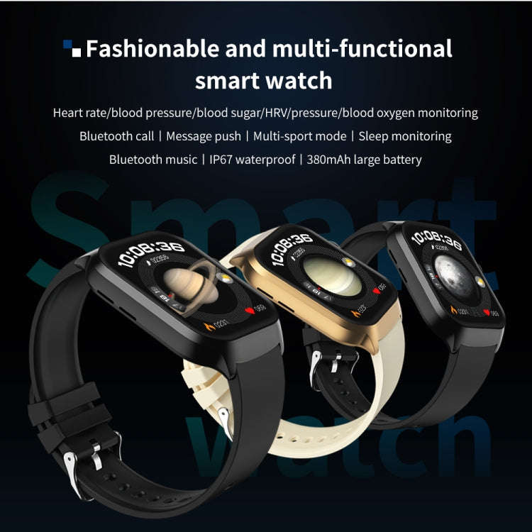 2.01 inch Silicone Strap Bluetooth Call Smart Watch Support Heart Rate Monitoring / Non-invasive ...