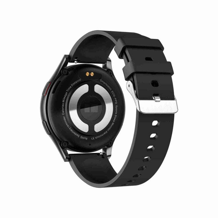 1.43 inch Silicone Strap Bluetooth Call Smart Watch Support ECG / Non-invasive Blood Sugar(Black)