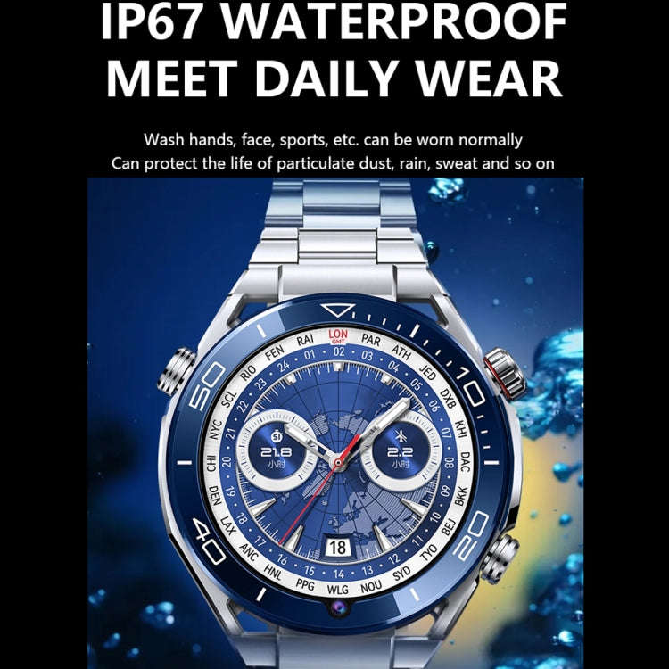 1.53 inch Front Camera Smart Watch Support AI Voice / SIM Card, Specification:2GB+32GB(Silver)