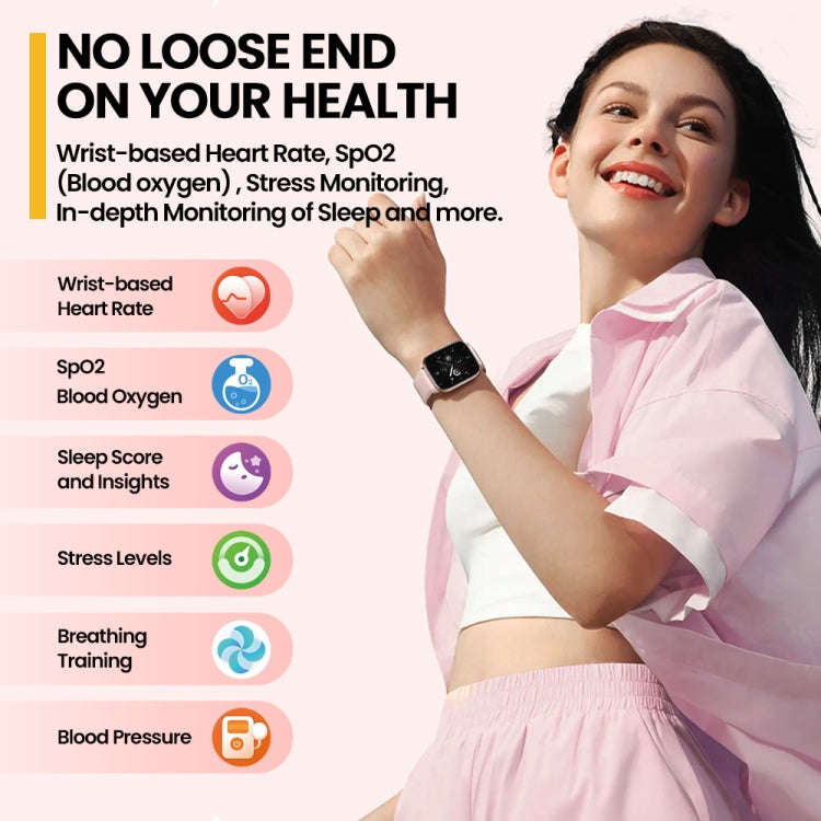 Zeblaze GTS 3 2.03 inch IP68 Waterproof Smart Bluetooth Call Watch(Pink)