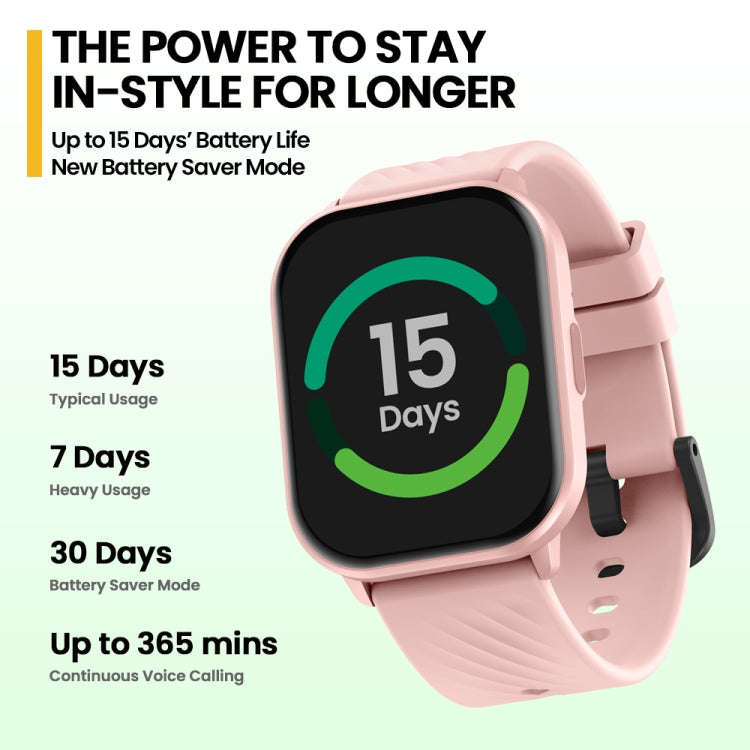Zeblaze GTS 3 2.03 inch IP68 Waterproof Smart Bluetooth Call Watch(Pink)
