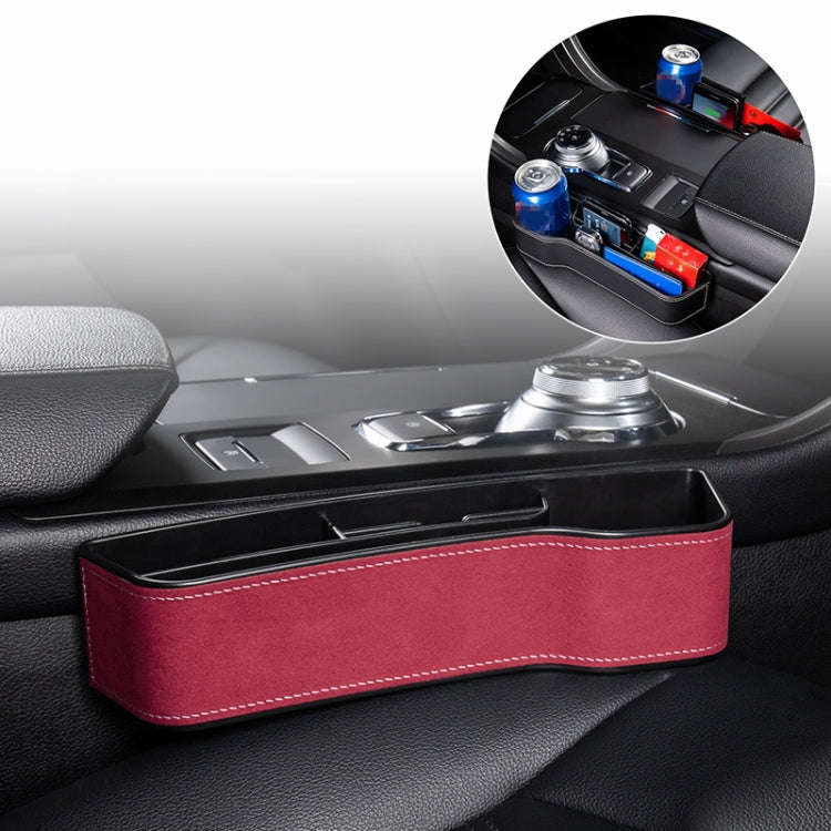 Car Multi-functional Console Box Cup Holder Seat Gap Side Storage Box, Frizzled Feather Style, Co...