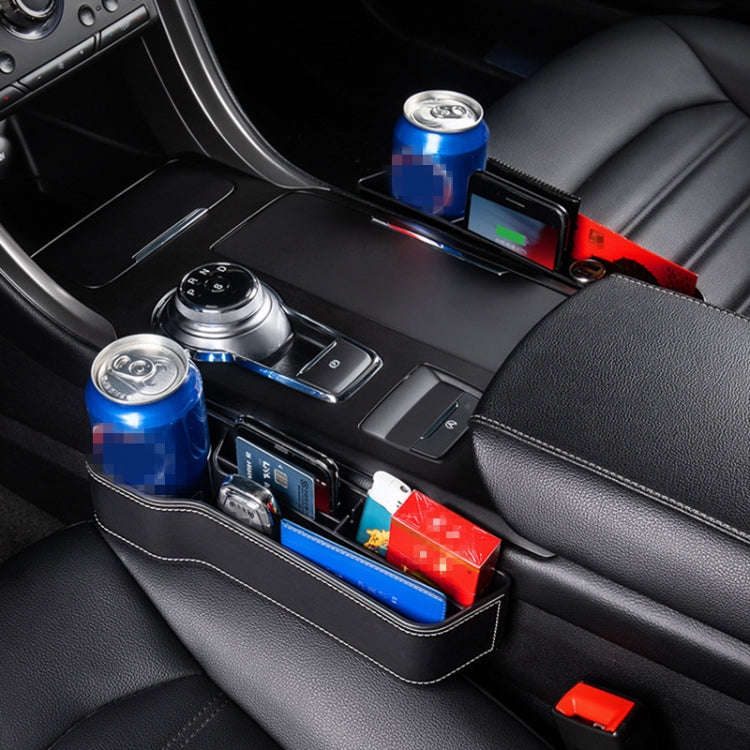 Car Multi-functional Console Box Cup Holder Seat Gap Side Storage Box, Frizzled Feather Style, Co...