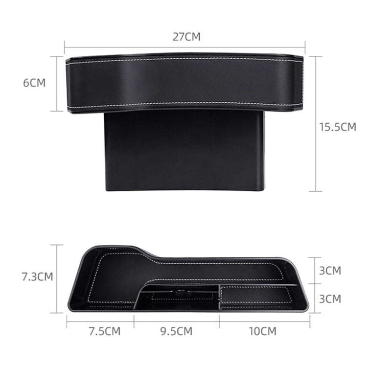 Car Multi-functional Console Box Cup Holder Seat Gap Side Storage Box, Frizzled Feather Style, Co...
