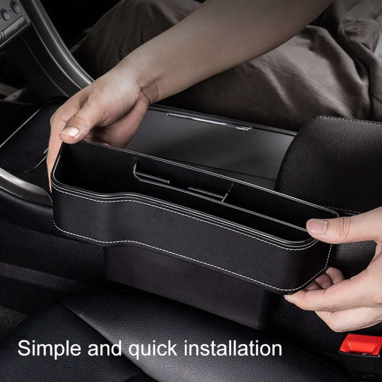 Car Multi-functional Console Box Cup Holder Seat Gap Side Storage Box, Frizzled Feather Style, Co...