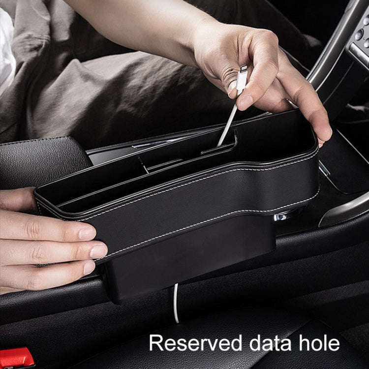 Car Multi-functional Console Box Cup Holder Seat Gap Side Storage Box, Frizzled Feather Style, Co...