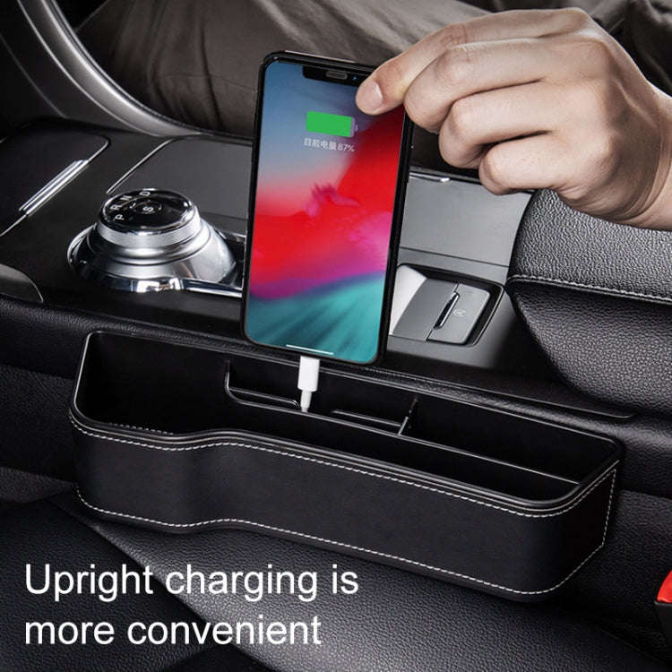 Car Multi-functional Console Box Cup Holder Seat Gap Side Storage Box, Frizzled Feather Style, Co...