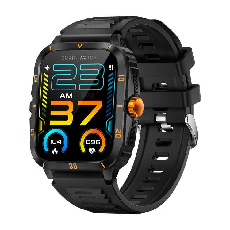 KT71 1.96 inch HD Square Screen Rugged Smart Watch Supports Bluetooth Calls/Sleep Monitoring/Bloo...