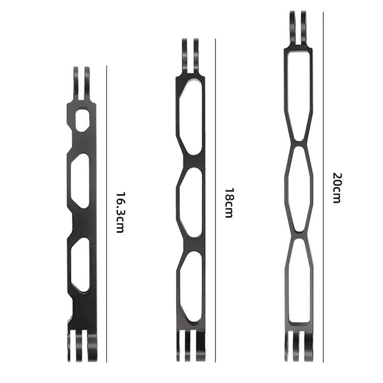 20cm Aluminium Extension Arm Hollow Grip Extender(Black)