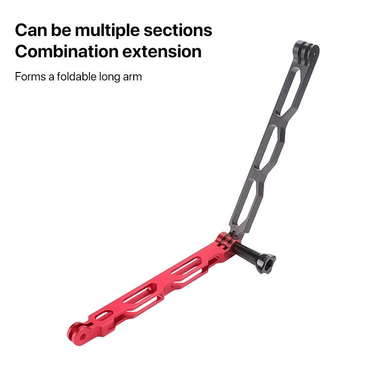 20cm Aluminium Extension Arm Hollow Grip Extender(Silver)