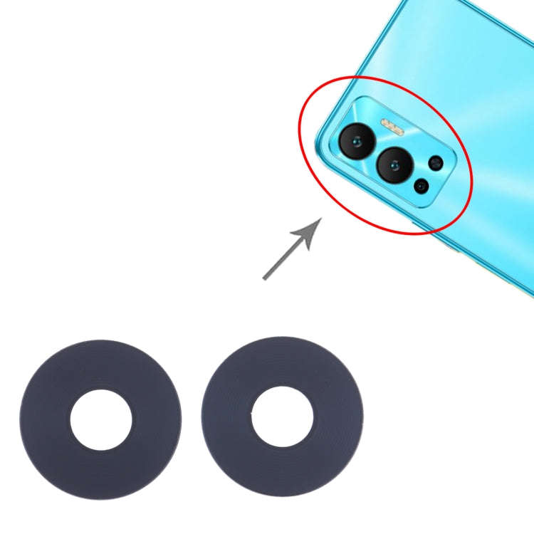 For Infinix Hot 12 X6817 10set Back Camera Lens