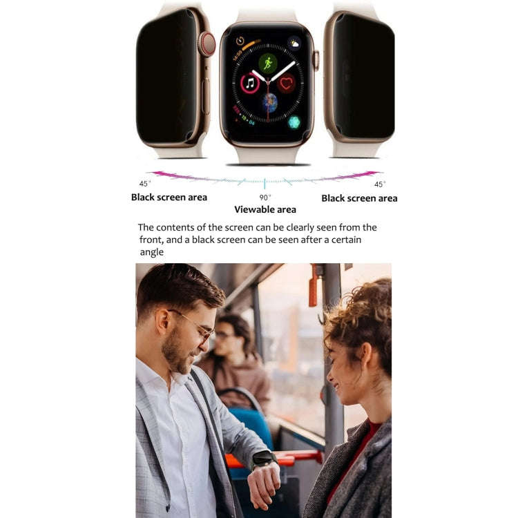 For Apple Watch 9 / 8 / 7 45mm Anti-spy Watch Protective Film