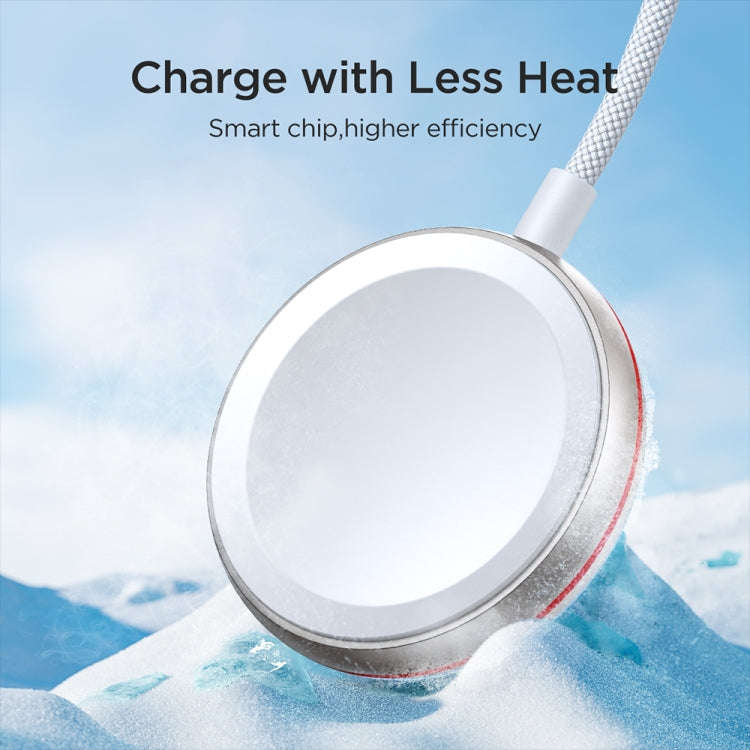 JOYROOM S-IW011 3.5W Magnetic Wireless Charger For Apple Watch Series, Length: 1.2m(White)