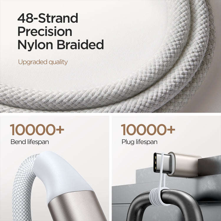 JOYROOM S-IW011 3.5W Magnetic Wireless Charger For Apple Watch Series, Length: 1.2m(White)