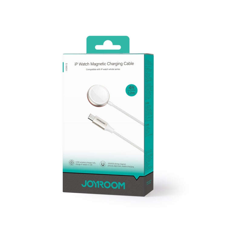 JOYROOM S-IW011 3.5W Magnetic Wireless Charger For Apple Watch Series, Length: 1.2m(White)