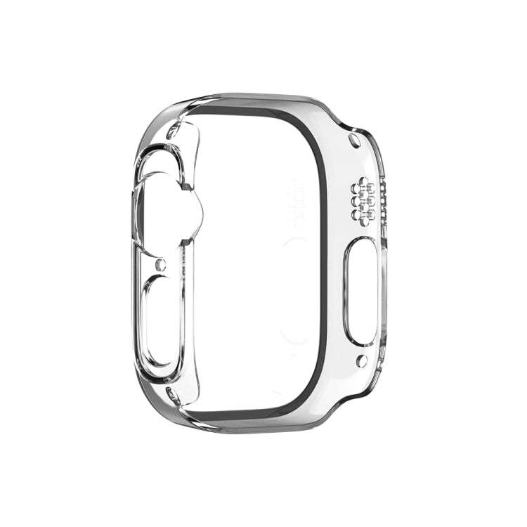 For Apple Watch Ultra 2 / Ultra 49mm Painting PC Hybrid Tempered Film Integrated Watch Case(Trans...