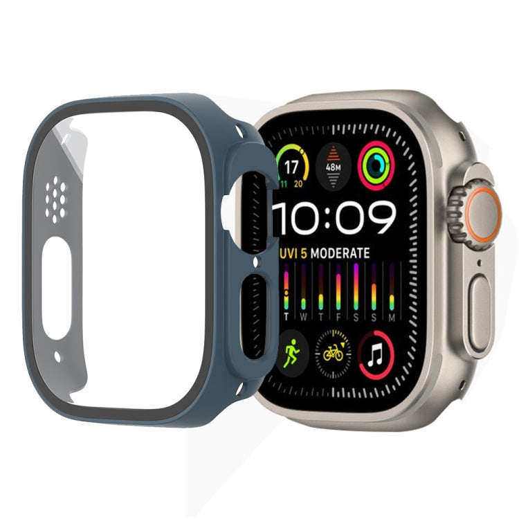 For Apple Watch Ultra 2 / Ultra 49mm Painting PC Hybrid Tempered Film Integrated Watch Case(Midni...