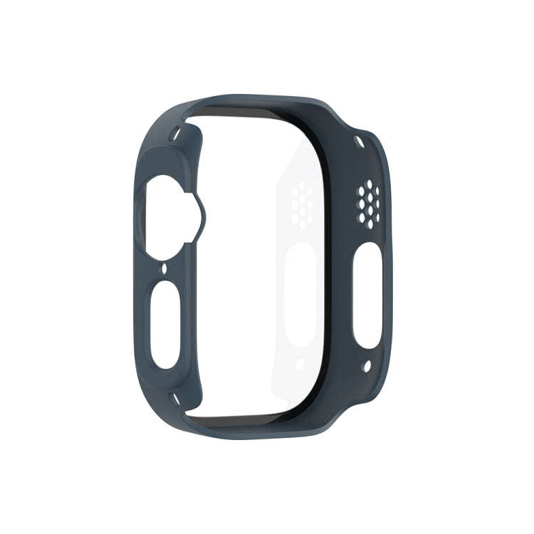 For Apple Watch Ultra 2 / Ultra 49mm Painting PC Hybrid Tempered Film Integrated Watch Case(Midni...