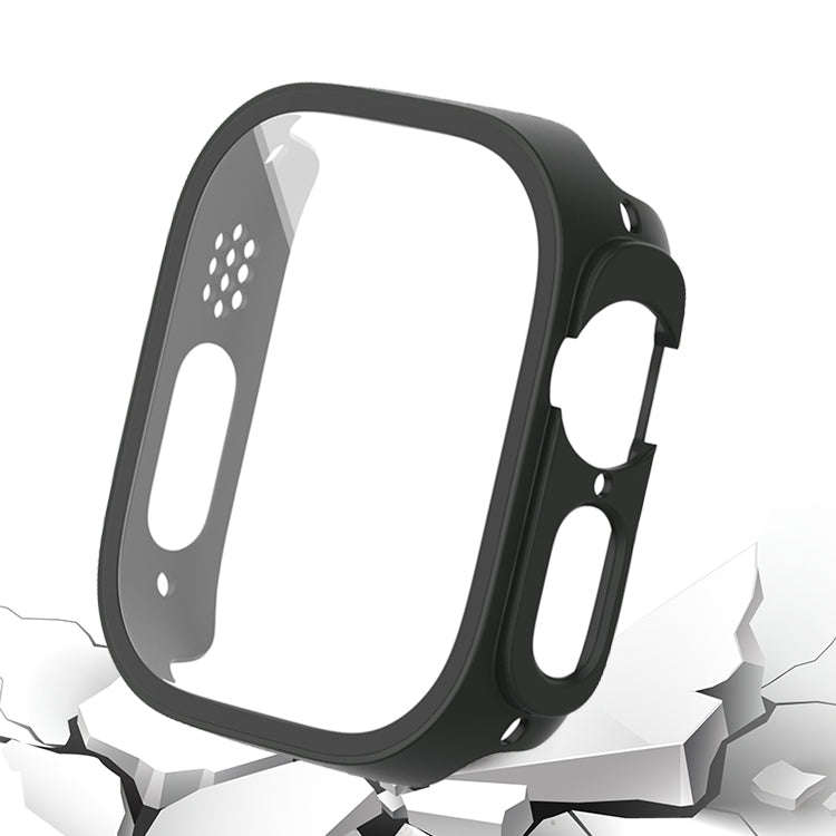 For Apple Watch Ultra 2 / Ultra 49mm Painting PC Hybrid Tempered Film Integrated Watch Case(Trans...