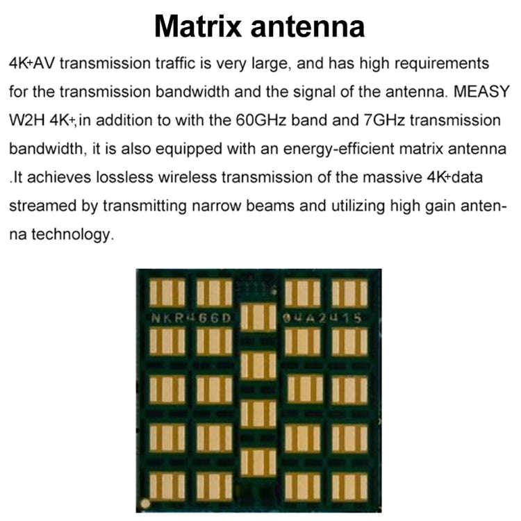 Measy W2H 60GHz 4K+ Ultra HD Wireless Transmission Kit, Transmission Distance: 50m(AU Plug)