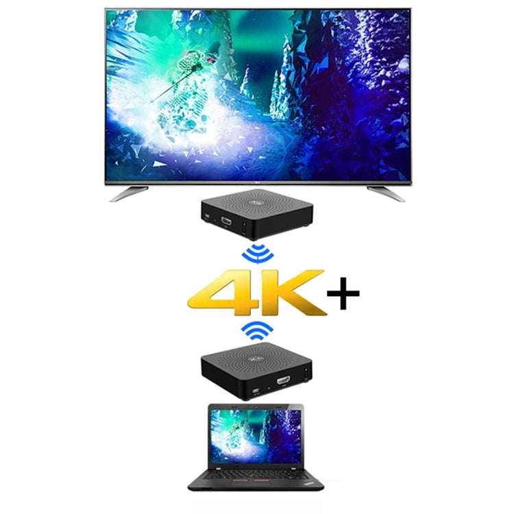 Measy W2H 60GHz 4K+ Ultra HD Wireless Transmission Kit, Transmission Distance: 50m(EU Plug)