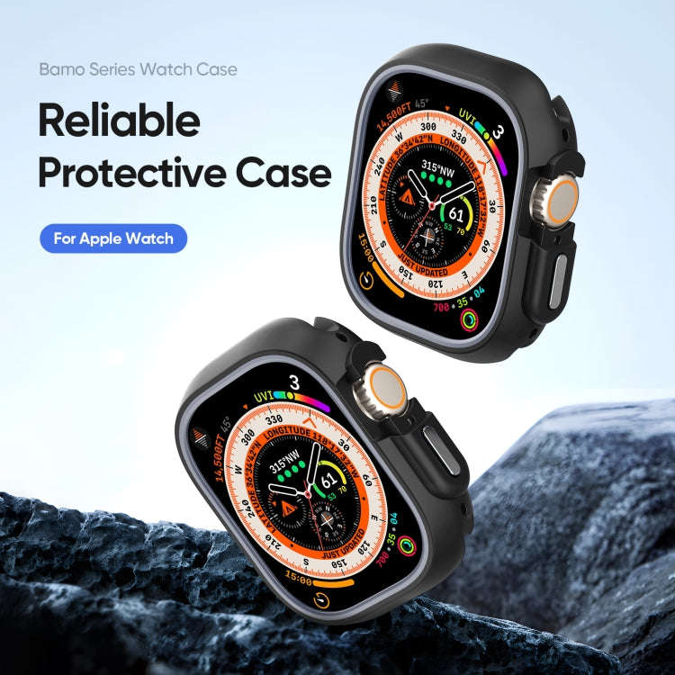For Apple Watch Ultra 2 49mm / Ultra 49mm DUX DUCIS Bamo Series Hollow PC + TPU Watch Protective ...