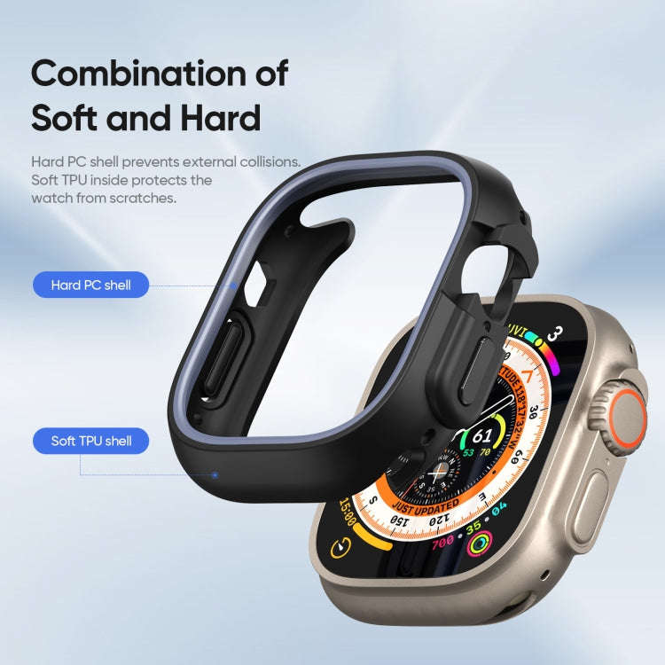 For Apple Watch Ultra 2 49mm / Ultra 49mm DUX DUCIS Bamo Series Hollow PC + TPU Watch Protective ...