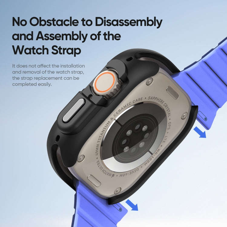 For Apple Watch Ultra 2 49mm / Ultra 49mm DUX DUCIS Bamo Series Hollow PC + TPU Watch Protective ...